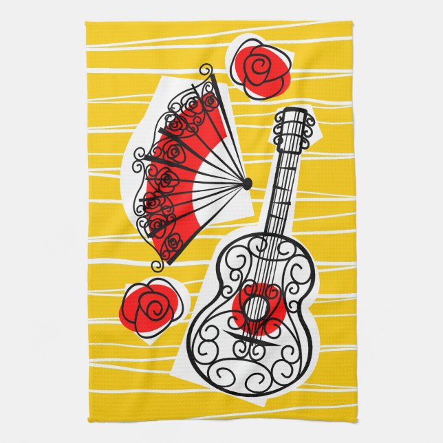 Spanisch Souvenirküche Handtuch (Vertikal)