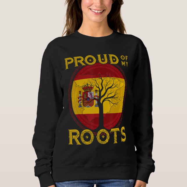 Spanisch Spanien Spanische Fußball Spanienflagge E Sweatshirt (Vorderseite)