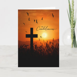 Spanisch Sprachige Sympathie Sonnenuntergang Kreuz Karte