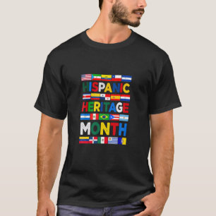 Spanisch sprechende Länder flaggen hispanisches Er T-Shirt