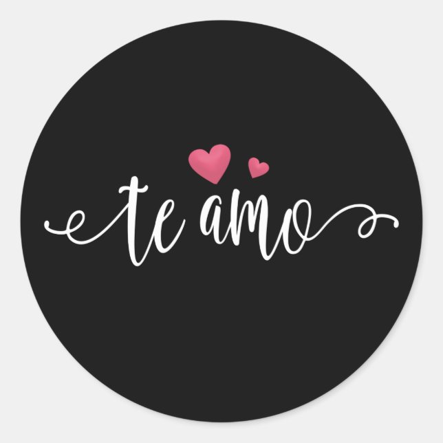 Spanisch Te Amo I Liebe You Valentine | Aufkleber (Vorderseite)