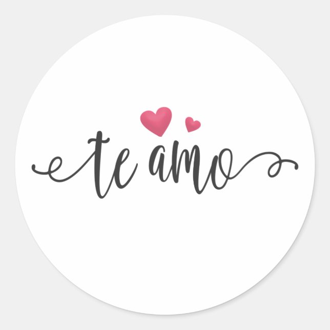 Spanisch Te Amo I Liebe You Valentine | Aufkleber (Vorderseite)