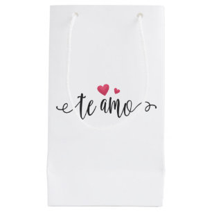 Spanisch Te Amo I Liebe You Valentine Geschenktü Kleine Geschenktüte