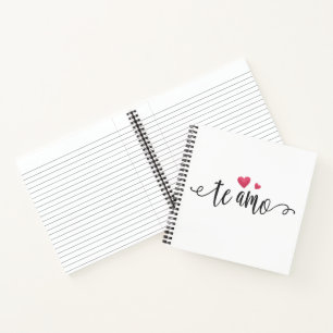 Spanisch Te Amo I Liebe You Valentine   Notizbuch
