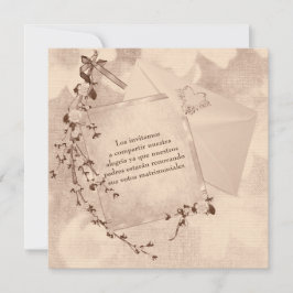 Spanisch Text Hochzeit Vow Erneuerung einladen Einladung