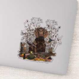 Spanisch, Wachtelhund Aufkleber