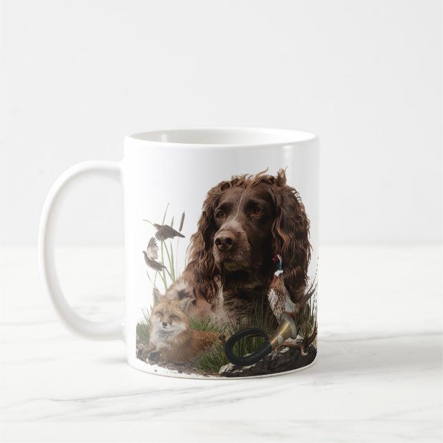 Spanisch, Wachtelhund Kaffeetasse (Links)