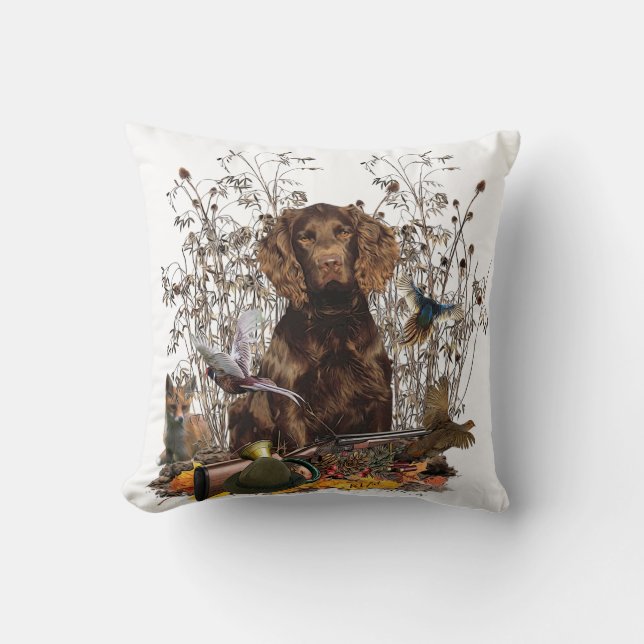 Spanisch, Wachtelhund Kissen (Vorderseite)