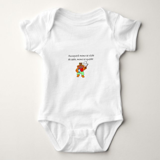Spanisch-Zitate Baby Strampler (Vorderseite)