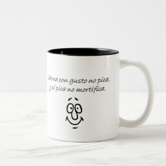 Spanisch-Zitate Zweifarbige Tasse