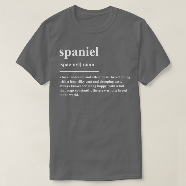 Spanischdefinition T-Shirt (Design vorne)