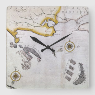 SPANISCHE ARMADA, 1588 2 QUADRATISCHE WANDUHR