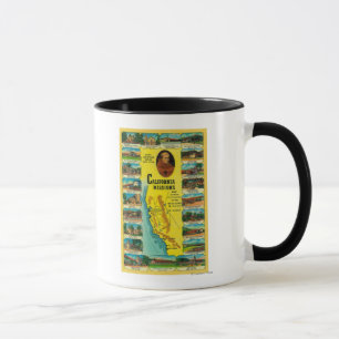Spanische Aufträge von Kalifornien-Vertretung Tasse