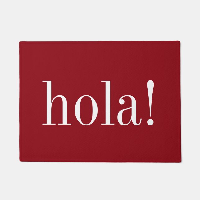 Spanische Begrüßungsmatten Fußmatte (Vorderseite)