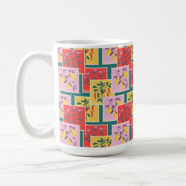 Spanische Briefmarke Kaffeetasse (Links)