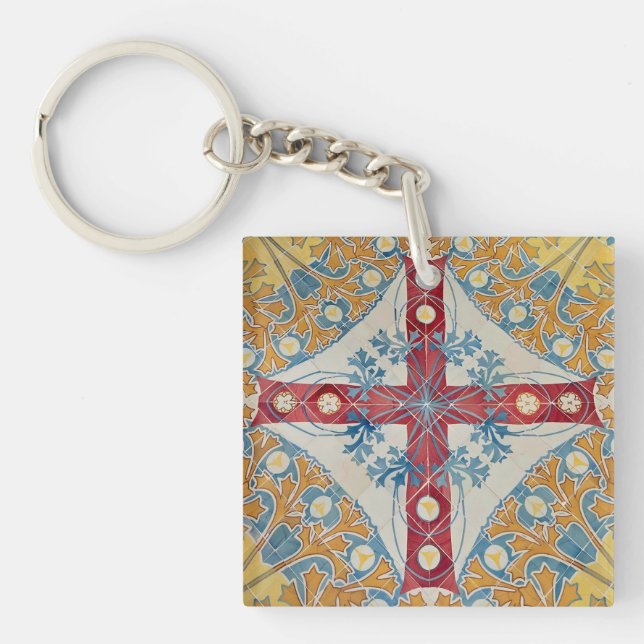Spanische Cross Tiles Schlüsselanhänger (Vorderseite)