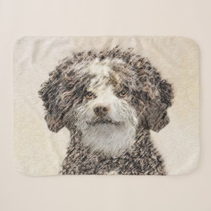 Spanische Dog Malerei - Niedliche Original Hunde K Sherpadecke
