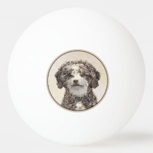 Spanische Dog Malerei - Niedliche Original Hunde K Tischtennisball