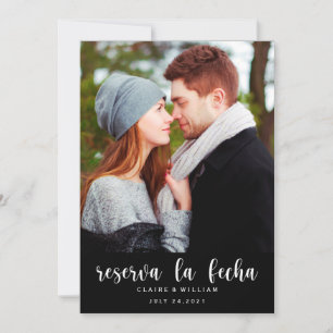 Spanische Elegante Vertikale Foto Save the Date Ka