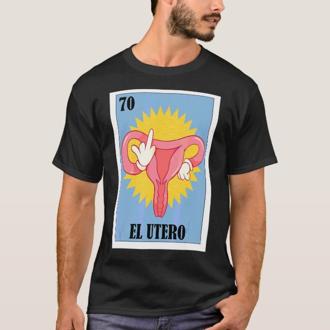 Spanische Feminismus Lotterie Mexikanischer Bingo  T-Shirt (Vorderseite)
