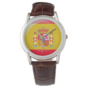 Spanische Flagge Armbanduhr
