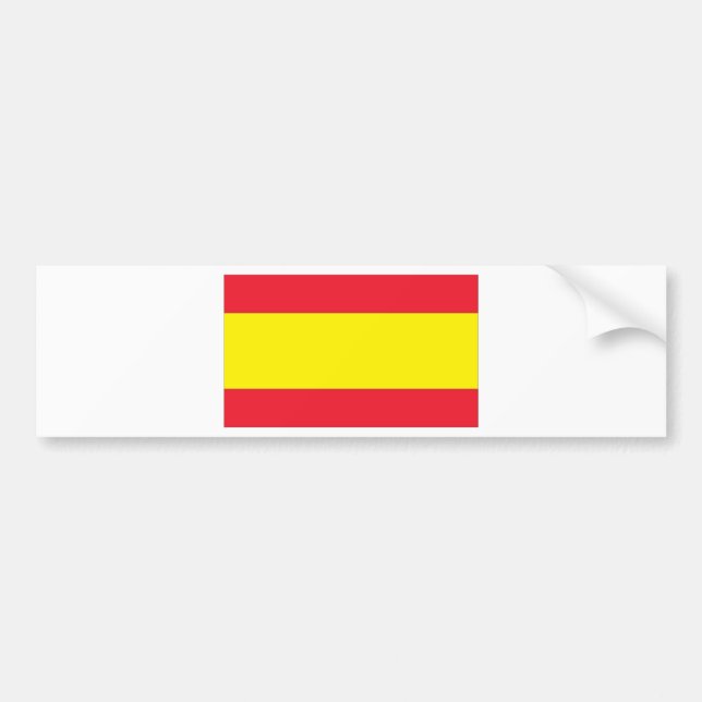 Spanische Flagge Autoaufkleber (Vorne)