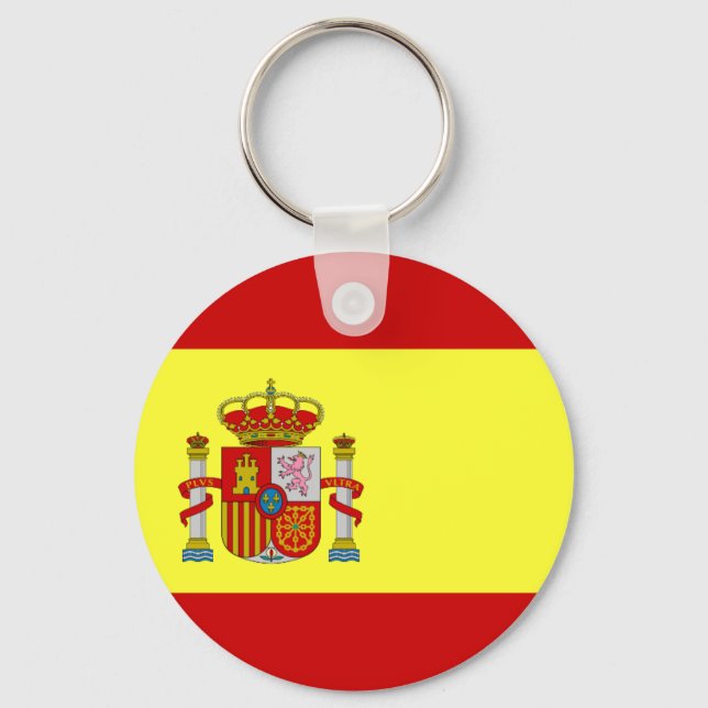 Spanische Flagge Bandera Española Schlüsselanhänger (Vorderseite)