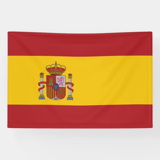 Spanische Flagge Banner (Horizontal)
