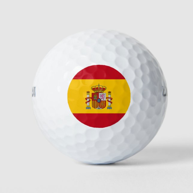 Spanische Flagge Coat of Arms Golf Balls Golfball (Vorderseite)