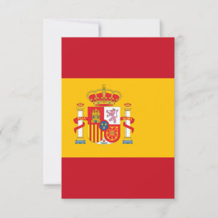 Spanische Flagge Dankeskarte