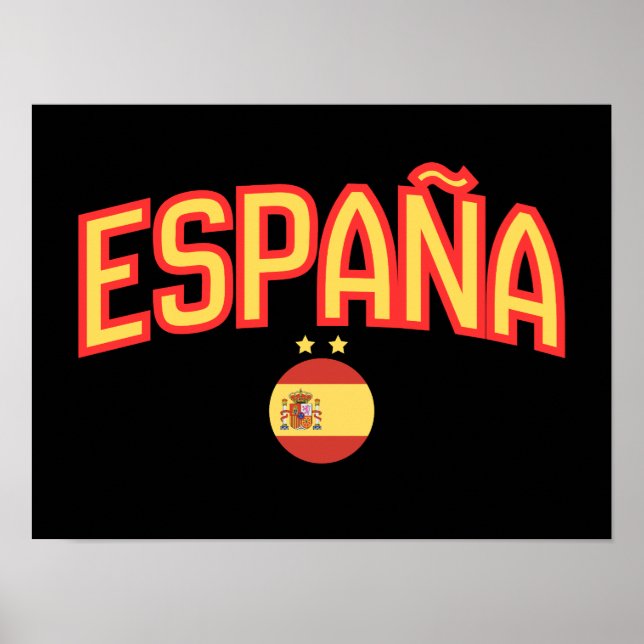 Spanische Flagge España Souvenir  Poster (Vorne)