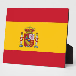 Spanische Flagge Fotoplatte