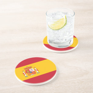 Spanische Flagge Getränkeuntersetzer