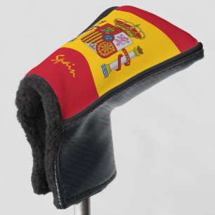 Spanische Flagge & Golf Spanien Sporthalle /Clubs Headcover