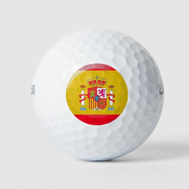Spanische Flagge Golfball (Vorderseite)