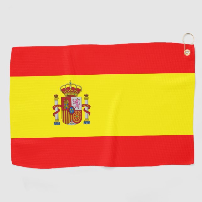 spanische Flagge Golfhandtuch (Horizontal)