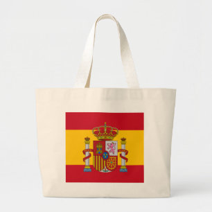 Spanische Flagge Jumbo Stoffbeutel