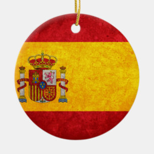 Spanische Flagge Keramikornament