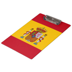 Spanische Flagge Klemmbrett