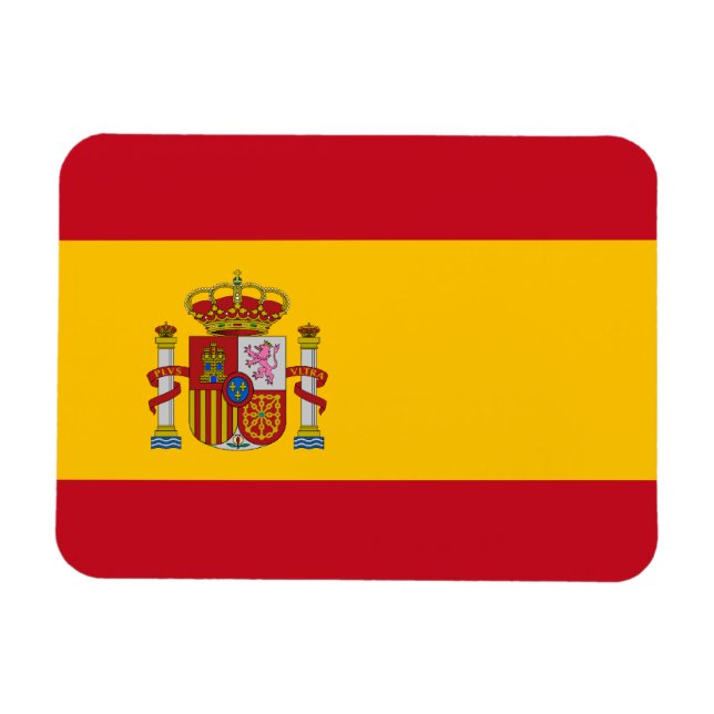 Spanische Flagge Magnet (Horizontal)