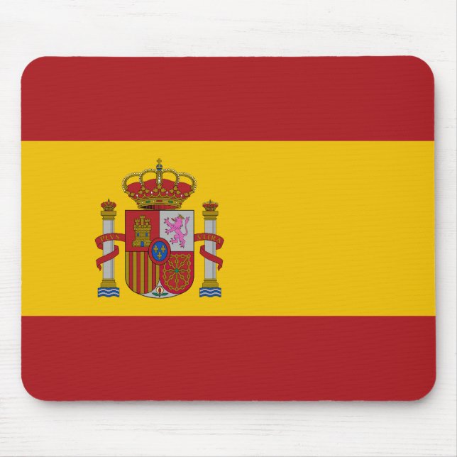 Spanische Flagge Mousepad (Vorne)