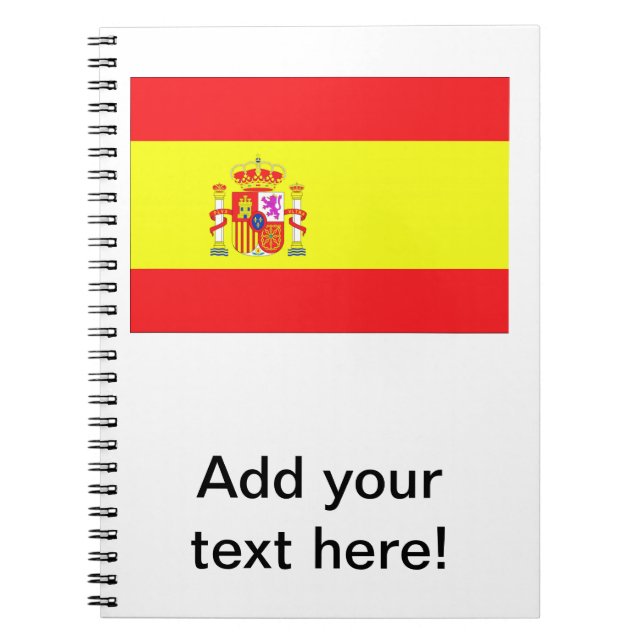 Spanische Flagge Notizblock (Vorderseite)