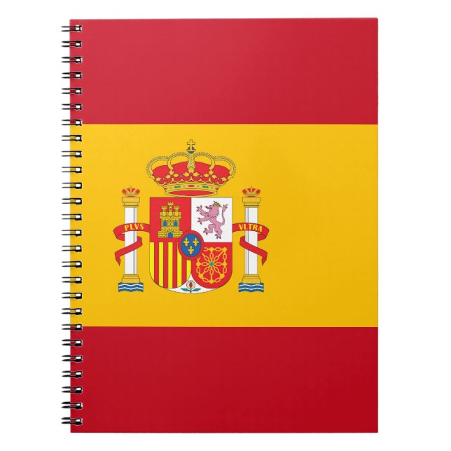 Spanische Flagge Notizblock (Vorderseite)