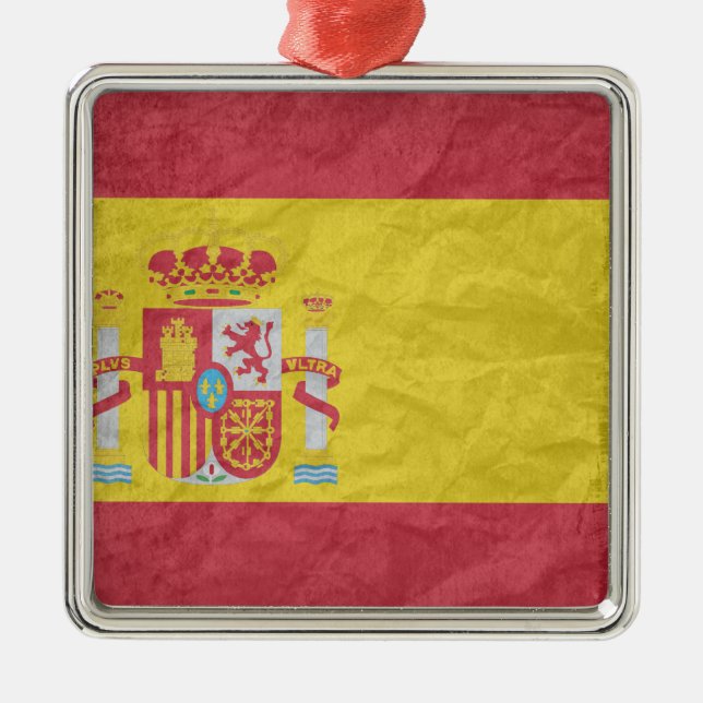 Spanische Flagge Ornament Aus Metall (Vorne)