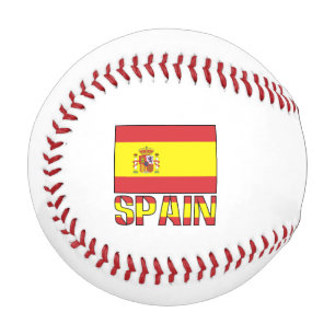Spanische Flagge Personalisierter Name  Baseball
