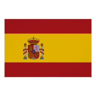 Spanische Flagge Poster