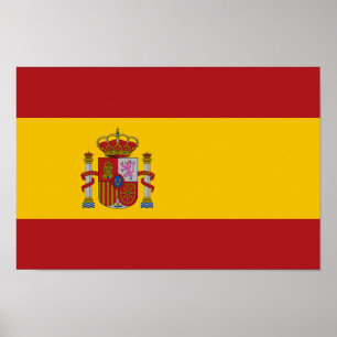 Spanische Flagge Poster