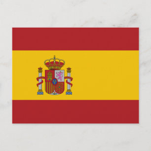 Spanische Flagge Postkarte