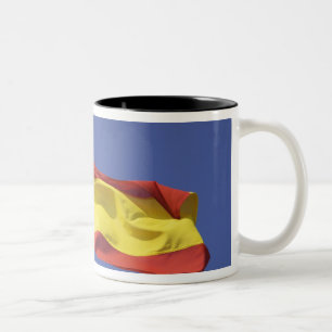 Spanische Flagge RF) Zweifarbige Tasse