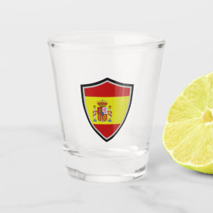 Spanische Flagge Schnapsglas